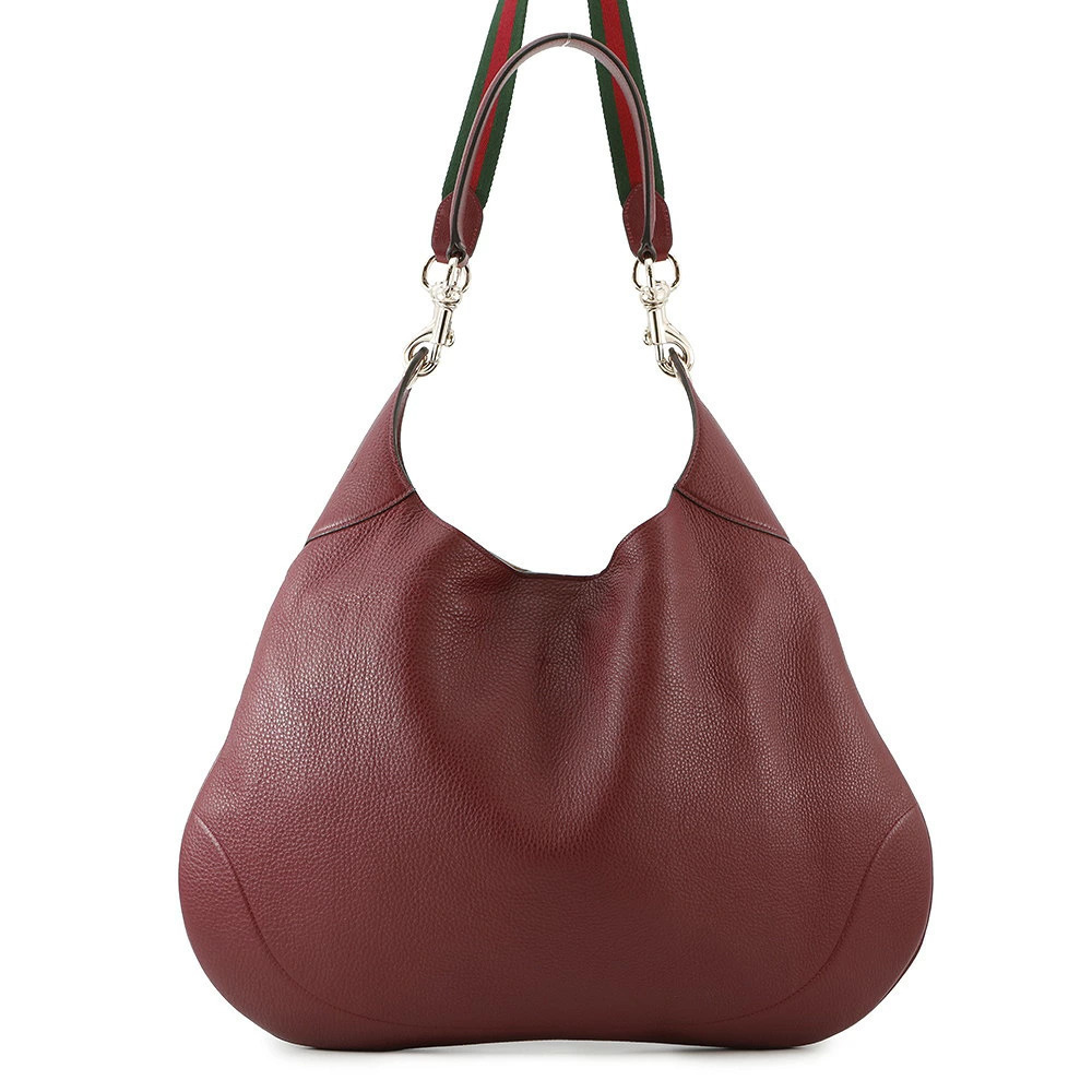 Gucci Shoulder Bag Leather Bordeaux Purple